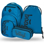Set BAAGL Coolmate Ocean Blue: Rucksack, Federmäppchen und Beutel