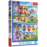 Puzzle Regeln Paw Patrol 2v1 2x70 Stücke