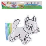 Mal-Katze – waschbares Plüschtier mit Filzstiften