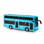 Zweistöckiger Bus Spielzeug blau 20 cm