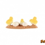 Osterdekoration Küken und Eier