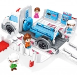 Aufklappbarer Rettungswagen mit Figuren 30 cm