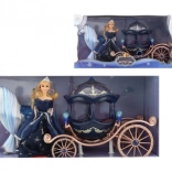 Pferd mit batteriebetriebener Kutsche für Kinder 3+