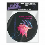 Plattentellerauflage mit Black-Sabbath-Motiv