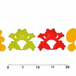 Beißring für Babys in verschiedenen Formen und Farben