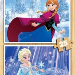 Holzpuzzle FROZEN 2 × 25 Teile EDUCA