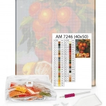 Diamantmosaik Wellen 40×50 – Leinwand, Steinchen, 3-in-1 Applikator und Kleber