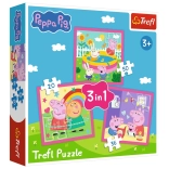 Puzzle 3-in-1 – Peppa und Freunde TREFL