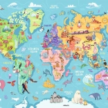 Puzzle Weltkarte XXL 100 Teile