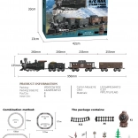 Retro-Spielzeugzug mit Licht, Sound und Rauch 172 cm