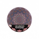 Diamantmalerei Mandala Blume lila Durchmesser 30 cm