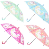 Automatikschirm mit Einhorn-Motiv