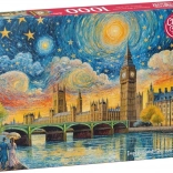 Cherry Pazzi Puzzle Impressionistischer Himmel über London 1000 Teile