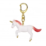 Schlüsselanhänger Einhorn im Sprung rot