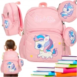Kinder-Schulrucksack Einhorn 30x14x23 cm