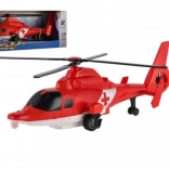 Kunststoff-Rettungshubschrauber mit Rückziehmotor 22 cm