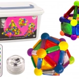 Magnetische Würfel mit Beleuchtung in der Box, 154 Teile