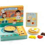 Pfannkuchenspiel Gaëlle und Titouan