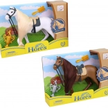 Spielzeug Pferd mit Zubehör 19 cm