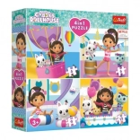 Puzzle Gabby's Dollhouse 4v1