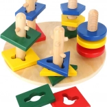 Hölzerner Motorikturm mit geometrischen Formen SMALL FOOT