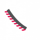 Außenrandstreifen für Kurve 3/30° für Carrera Evolution, Digital 132 und Digital 124 Slotcar-Bahnen