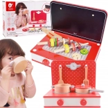 Holzküche 2-in-1 mit Grill und Herd für Kinder 22 Stück