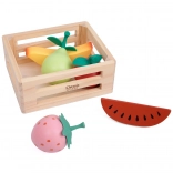 Klassische Welt Holzkorb mit Obst