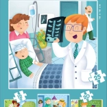 Kinderpuzzle Zukünftige Berufe 4-in-1