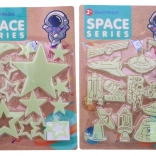 Leuchtende Dekoration mit Weltraumthema 30 x 21 cm