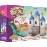 Bauset Burg aus formbarem Sand mit Zubehör