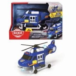 Polizeihubschrauber mit Licht und Sound 18 cm