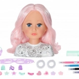 Baby Born kreative Frisierkopf 22 cm mit Zubehör