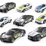 Rückzugs-Polizeiauto-Set, 4 Stück