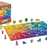 Holzpuzzle WOODEN CITY Tropische Fische 2‑in‑1 – 400 Teile