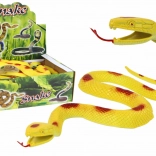 Gelbe Gummischlange mit roten Flecken