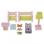 Wohnzimmer - Holzmöbel für Puppen Cubika
