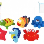 Gummitiere für die Badewanne mit Netz