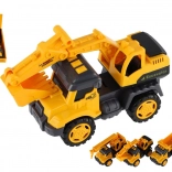 Bau-LKW mit Schwungrad 13 cm, Metall und Kunststoff, 4 Varianten