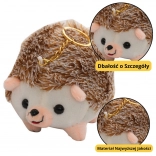 Plüsch-Igel Anhänger braun 9 cm