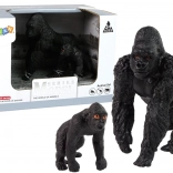 Set mit 2 Gorilla-Figuren – Gorilla mit Jungtier, Serie Tiere der Welt