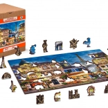Holzpuzzle Frühstück in Paris 2v1 - 75 Teile