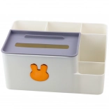 Organizer für den Tisch mit goldenem Kaninchen und Taschentuchbox