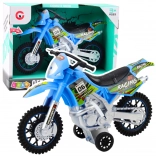 Off-Road Motorrad Blau mit Licht- und Soundeffekten