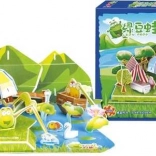 Dreilagiges Schaum-3D-Puzzle Froschteich small foot