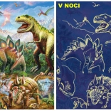 Leuchtendes Dinosaurier-Puzzle 100 XL Teile