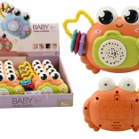 Interaktiver Krebs mit Rassel und Projektor, orange