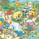 Puzzle Camping im Wald - Jan van Haasteren 1000 Teile
