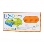 Orange Bauplatte JUNIOR 16x32 Noppen