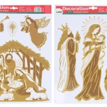 Fensterdekoration Krippe 41 × 29 cm Weihnachten